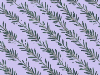 Fototapeta premium seamless pattern with leaves