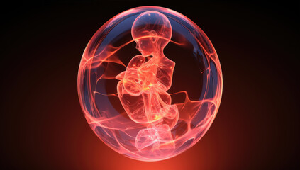  the fetus and its stem in 3d