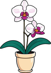 Vector illustration of a vibrant and colorful bouquet of flowers set against a white background.