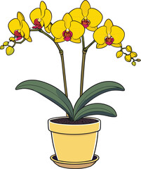 Vector illustration of a vibrant and colorful bouquet of flowers set against a white background.