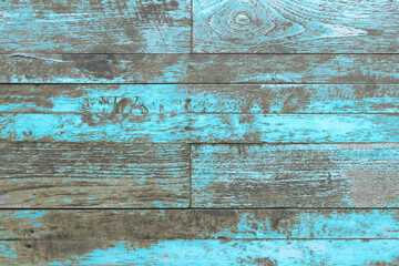 Wall of blue color wood texture background surface with old natural pattern or cracks wood table top view. Grunge surface with wooden planks texture background. Vintage timber texture rustic design.