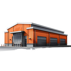 modern warehouse series On a transparent background (PNG)