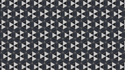 Abstract geometric black and white pattern design print pattern, geometric seamless pattern. Graphic background connection. abstract art painting