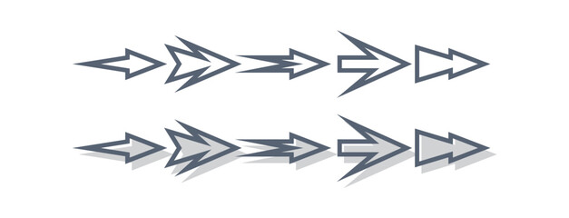 
direction arrow logo icon vector illustration