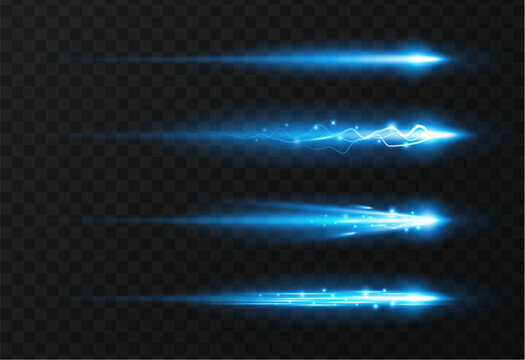 Vector set glow effect.