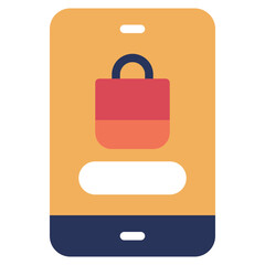 Online Shopping Icon for uiux, web, app, infographic, etc