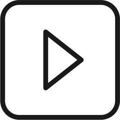 Video player Line Icon 64px pictogram symbol visual illustration