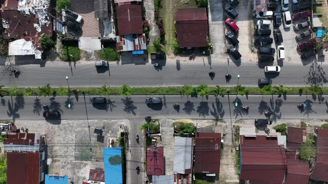 highway scene seen from above