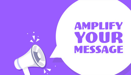 Amplify your message bubble. Pop art style. Speech bubble. Amplify your message icon. 3d illustration. Icon for Business and Advertising. Vector icon