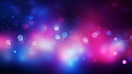 Blur neon glow. Color light overlay. Defocused vibrant pink blue soft flecks texture on dark art empty space background.