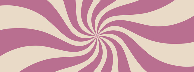 Ice cream swirling radial background. Converging psychadelic scalable stripes. Fun sun light beams. Helix rotation rays. Vector illustration for swirl design. Summer. Vortex spiral twirl. 