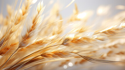 a blurry photo of a bunch of wheat.   Pastel Art of a Wheat color flower, Perfect for Wall Art.