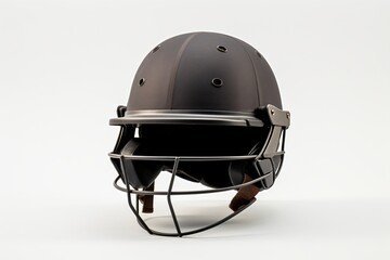 Cricket helmet isolated on a white background