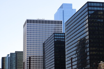 Architecture in the downtown of Chicago, Illinois