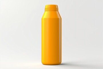 A water bottle isolated on a grey background
