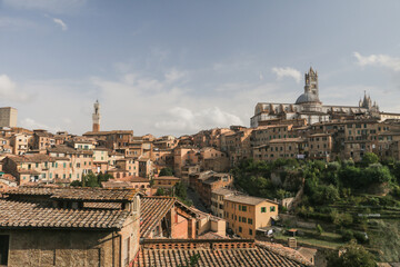 Fototapeta na wymiar view of city in italy