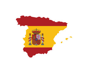 This is very nice Spain flag map vector file.