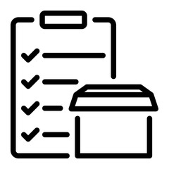 clipboard line icon