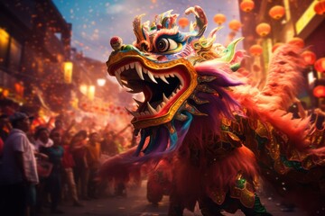 Chinese zodiac dragon. Chinese lunar new year celebration 