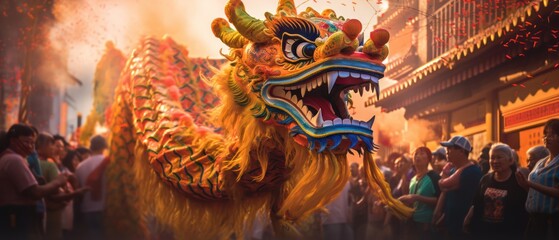 Chinese zodiac dragon. Chinese lunar new year celebration 