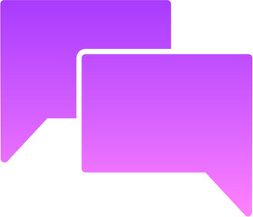 chat 25 Glyph Gradient Icon pictogram symbol visual illustration
