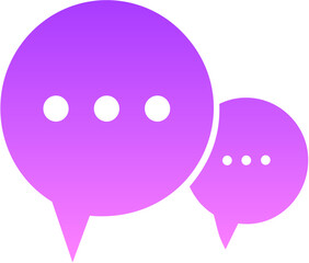 chat 34 Glyph Gradient Icon pictogram symbol visual illustration