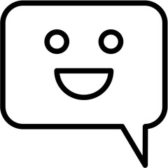 chat 38 Line Icon pictogram symbol visual illustration