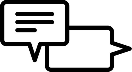 chat 47 Line Icon pictogram symbol visual illustration