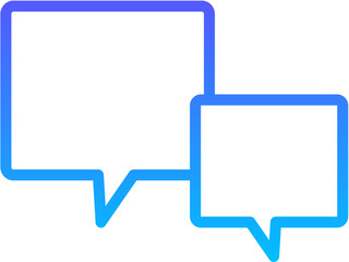 chat 30 Line Gradient Icon pictogram symbol visual illustration
