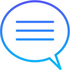 Obraz premium chat 37 Line Gradient Icon pictogram symbol visual illustration