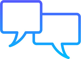 Fototapeta premium chat 36 Line Gradient Icon pictogram symbol visual illustration