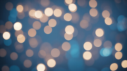 Obraz premium abstract golden and blue bokeh background