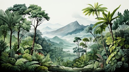 Fototapeta na wymiar wonderful backgrounds of tropical forests.