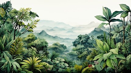 Obraz premium wonderful backgrounds of tropical forests.