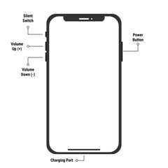 phone with blank screen