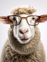 Spectacled Sheep Passport Photo