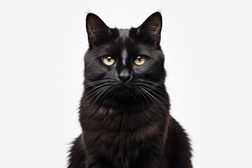 The Enigmatic Black Cat Created with Generative AI