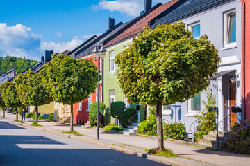 Fototapeta na wymiar Cityscape of Kristiansand (Norway)
