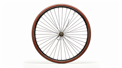 Rolgordijnen Front wheel of a vintage bicycle © Arima