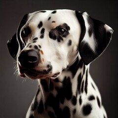 dalmatian dog portrait