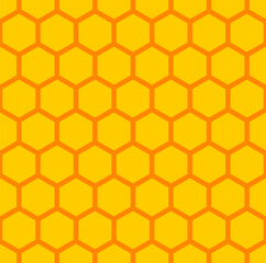 Honeycomb Beehive Hexagon Geometric Pattern Texture Icon. Vector Image.