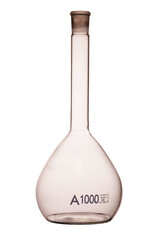 florence flask on a white background