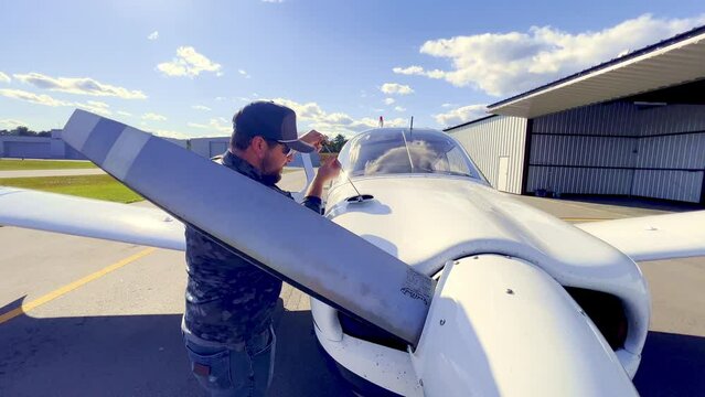oil checked during preflight inspection of piper cherokee 180 by private pilot prior to flight