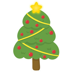 Christmas decorated tree