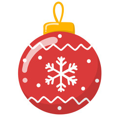 Snowflake Christmas ball