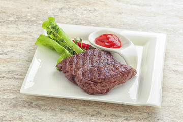 Grilled machete skirt beef steak