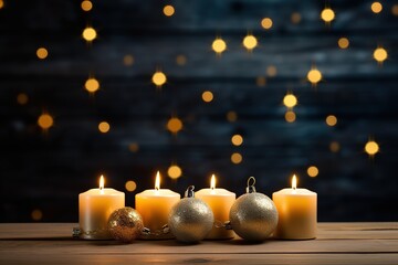 Christmas candles of unusual shape, themed