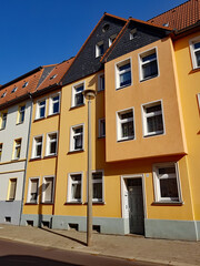 House No. 15 in the Otto-Richter-Street in Magdeburg, built around 1905 and refurbished in the early 2000s