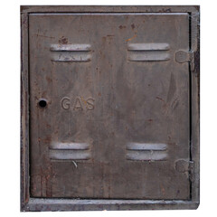 tapa de pared vieja y sucia con oxido