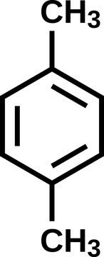 Para-xylene structural formula, vector illustration 